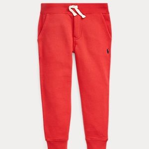 Red polo jogger pants ( BIG KIDS )